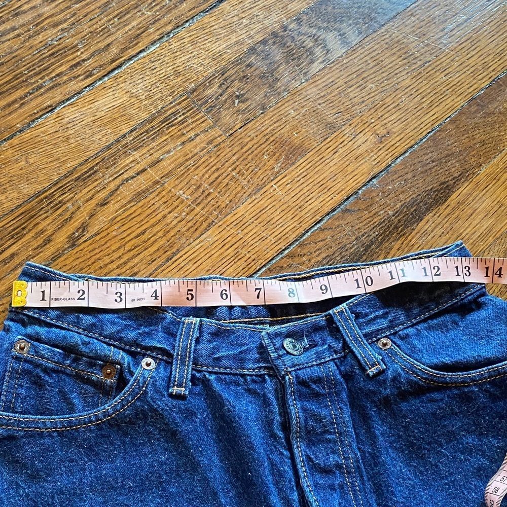Levi's 17501 vintage made in USA Women's High Rise Jeans in Deep Blue size 11 - Picture 12 of 14